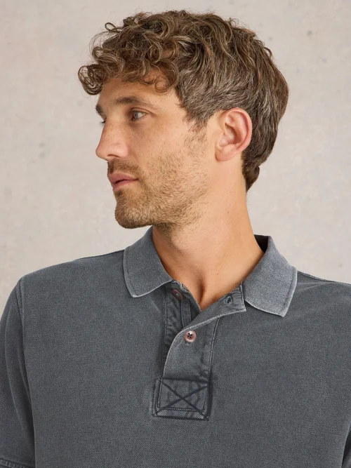 Polo utilitaire - Washed Blk - S Image 3