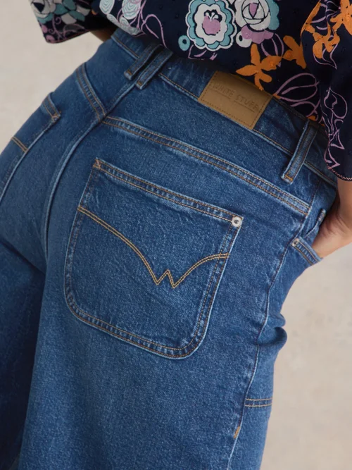 Tia 7/8-Jeans mit weitem Bein - Dk Denim - 52/S Image 3