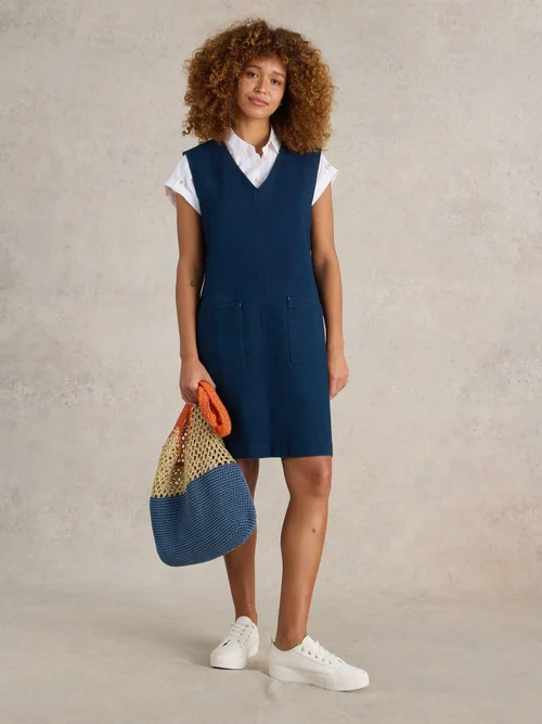 Tablier en jersey denim érable - Mid Denim - 52 Image 2