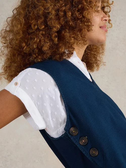 Tablier en jersey denim érable - Mid Denim - 52 Image 3