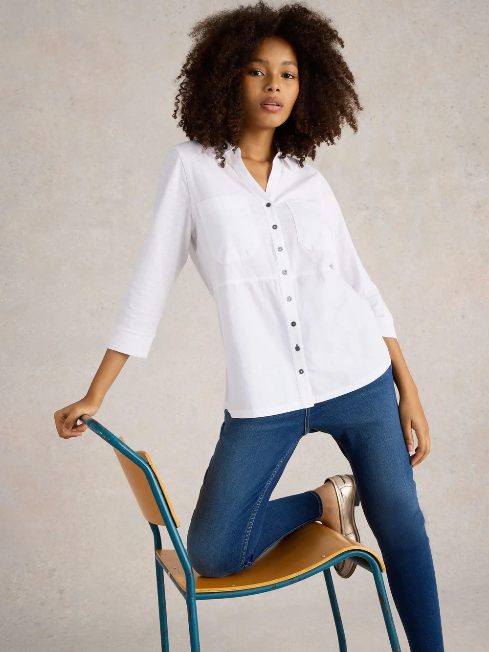 CHEMISE LONGUE MISSY MIX - Nat White - 46 Image 1