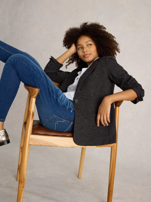 Blazer En Jersey Evelyn - Grey Mlt - 46 Image 1
