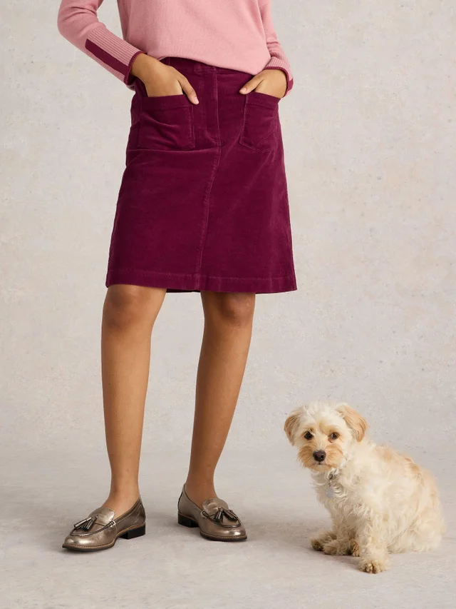 Jupe en velours côtelé biologique Melody