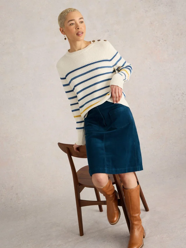 Jupe en velours côtelé biologique Melody