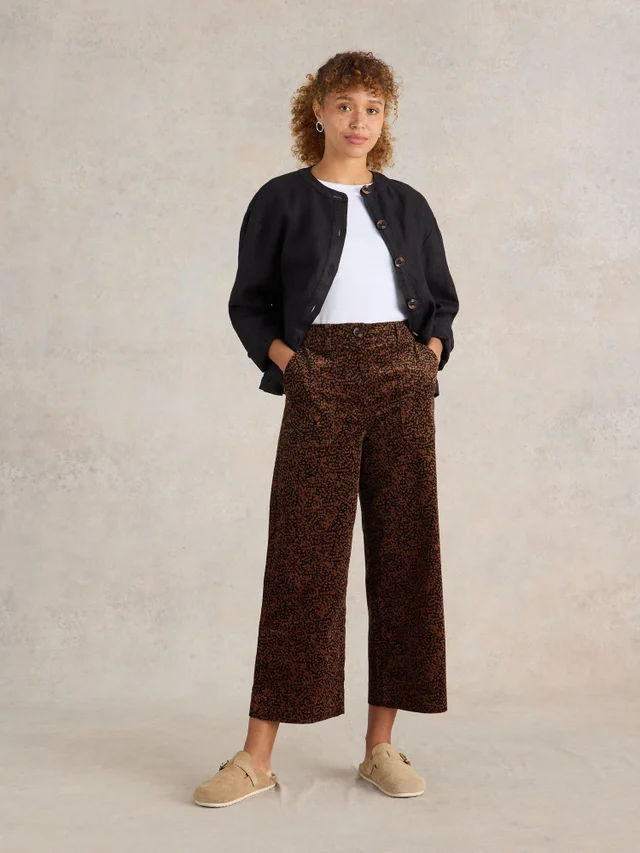 Jupe-culotte en velours côtelé Romy