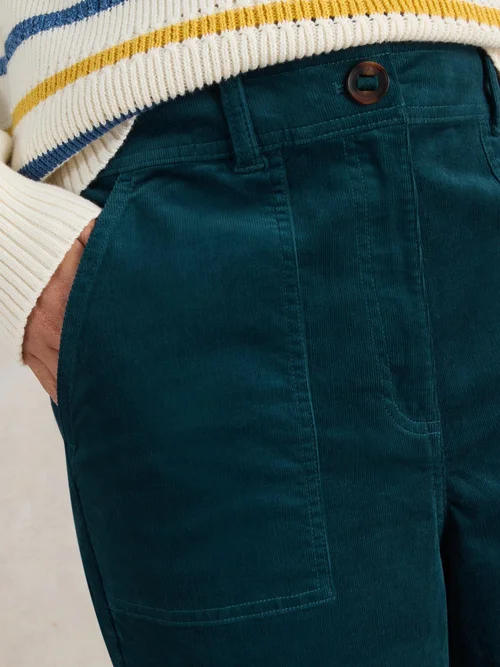 Jupe-culotte en velours côtelé Romy - Dk Teal - 52/R Image 3