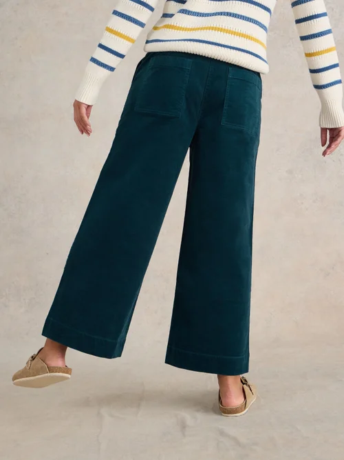Jupe-culotte en velours côtelé Romy - Dk Teal - 52/R Image 4