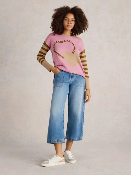 PULL OLIVE HEART - Pink Mlt - 52 Image 2