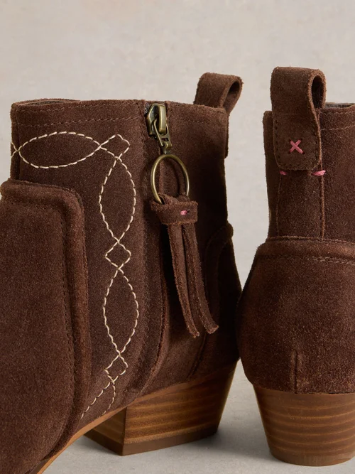Bottines brodées Cedar - Dk Brown - 41 Image 4