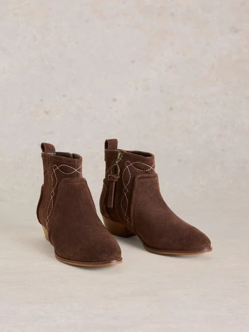 Bottines brodées Cedar - Dk Brown - 36 Image 2