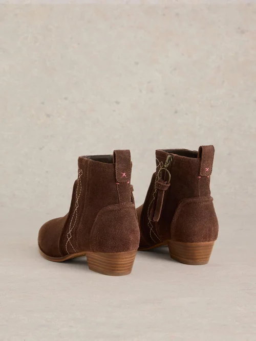 Bottines brodées Cedar - Dk Brown - 36 Image 3