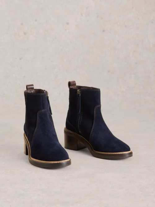 Bottes à talons carrés Cleo - Dark Navy - 41 Image 3