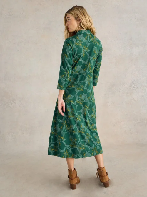 Robe chemise en jersey Rua - Green Mlt - 52/R Image 4