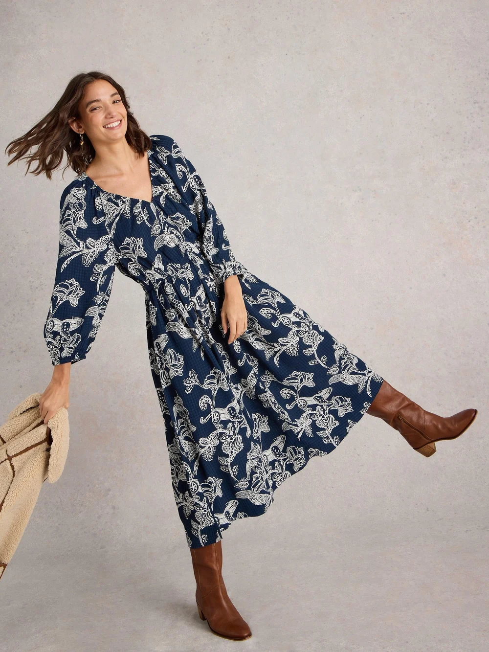 Robe midi Skylar - Navy Pr - 52/R Image 1