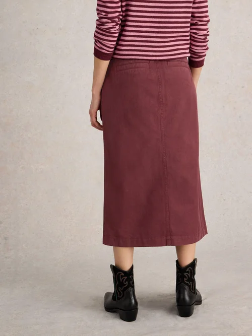 Jupe midi Maren - Dk Plum - 34/R Image 4
