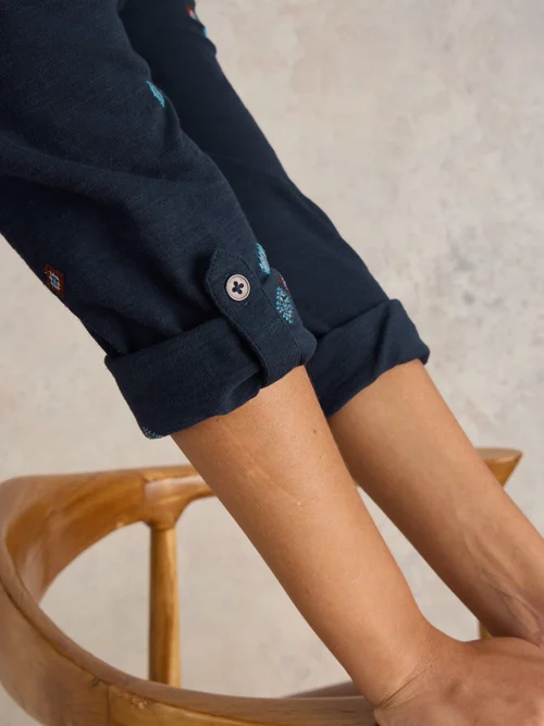 CHEMISE BRODÉE ANNIE - Navy Multi - 52 Image 3