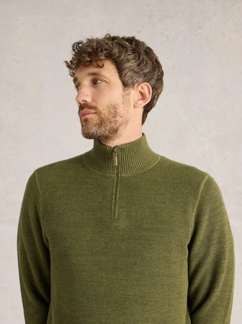 Pull à col cheminée Attadale - Khaki Grn - XXXL Image 3