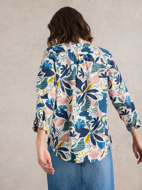 Chemise Sophie en coton biologique - Ivory Pr - 52 Image 4