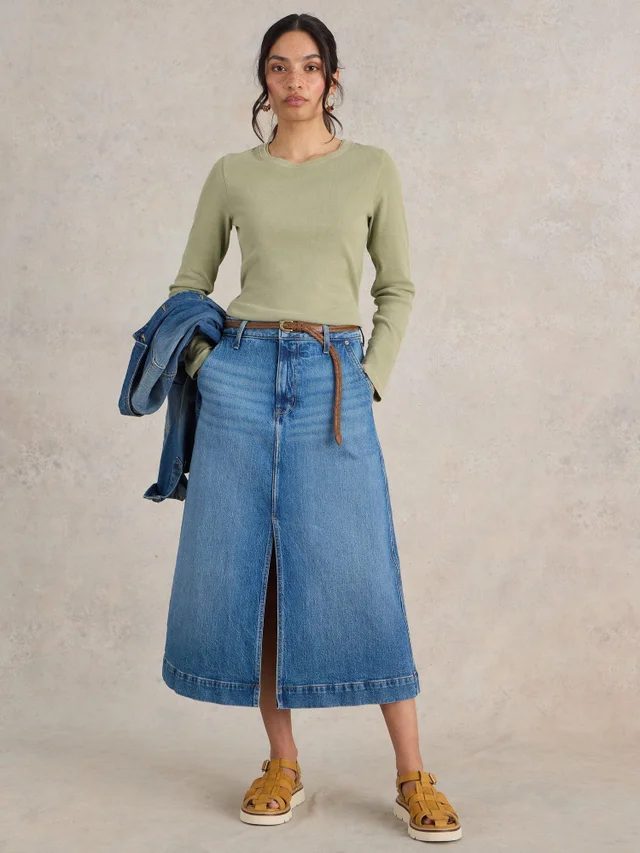 T-SHIRT À MANCHES LONGUES ET COUDES RIBBÉS SADIE