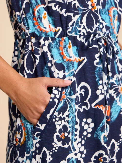 Heidi Kleid - Navy Multi - XXL Image 3