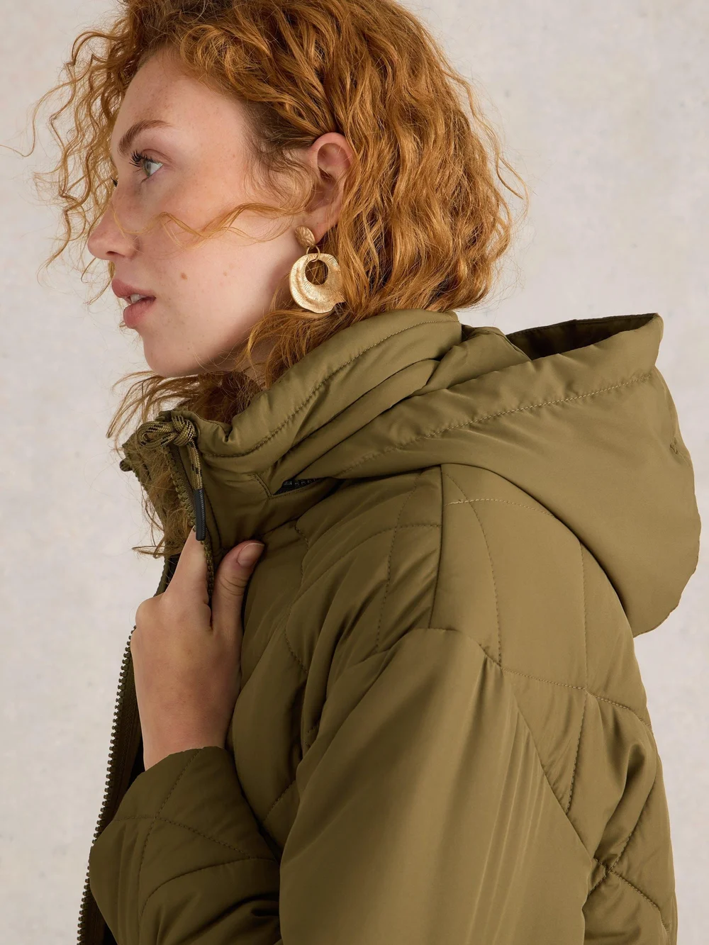 Manteau matelassé Lorena - Khaki Grn - 52/R Image 1