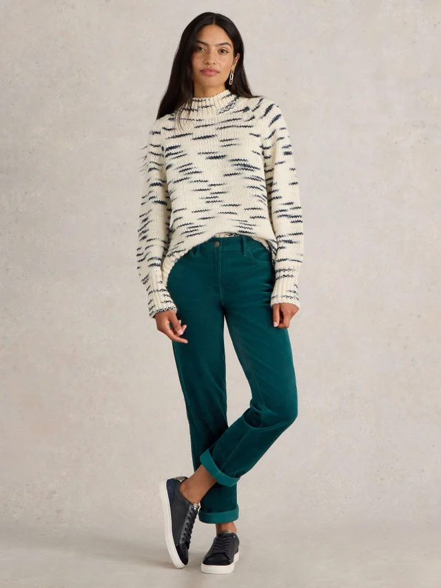 Pantalon Droit En Velours Côtelé Brooke