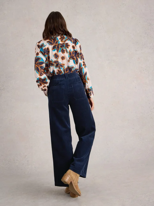Pantalon large Belle Cord - Dark Navy - 52/R Image 4