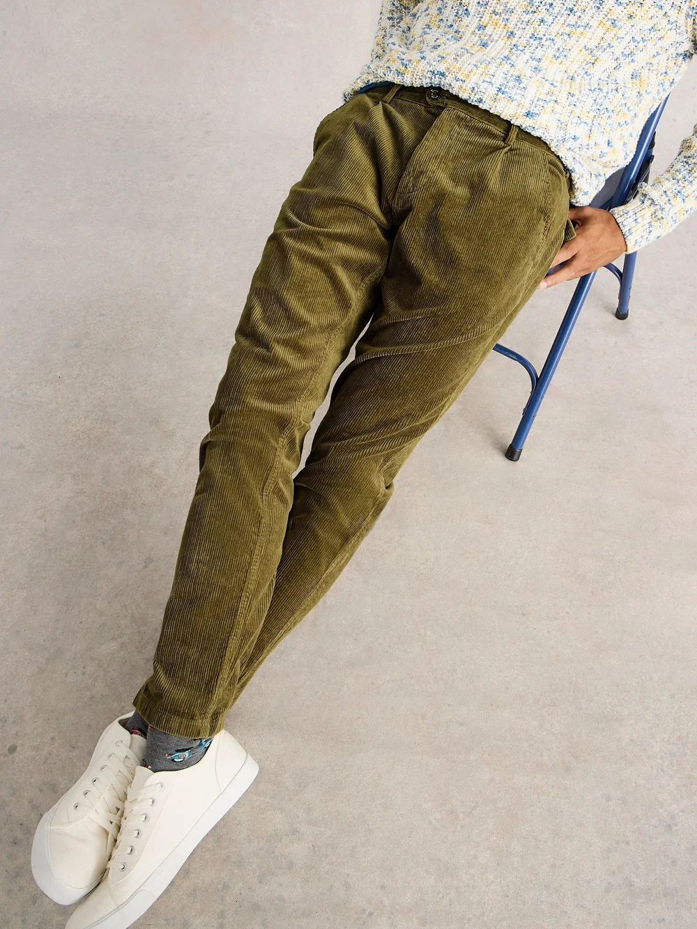 Pantalon en velours côtelé Kimber - Khaki Grn - 38/R Image 1