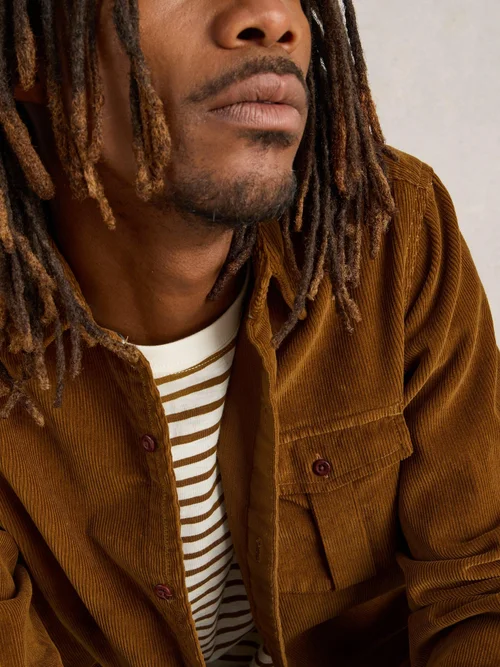 Chemise en velours Griffin - Mid Brown - XXXL Image 3