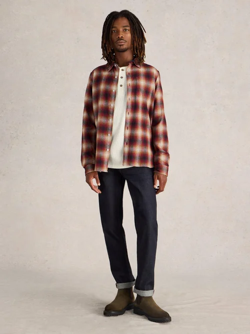 Chemise à carreaux en flanelle Moxley - Red Mlt - S Image 2