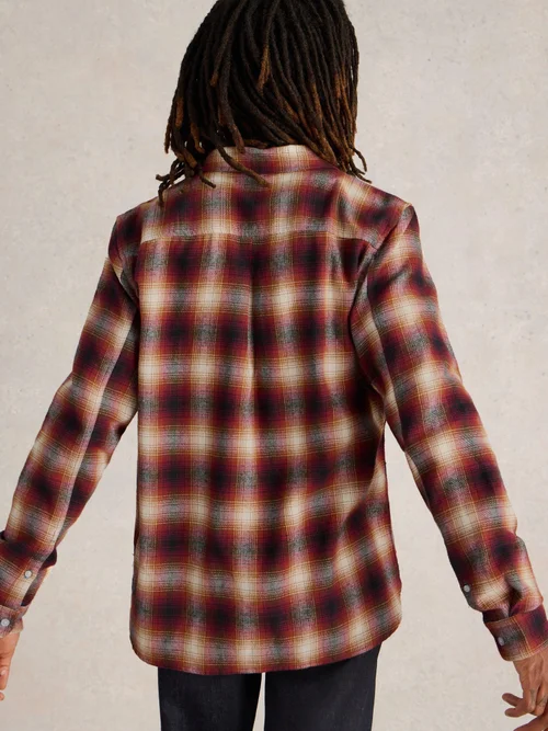 Chemise à carreaux en flanelle Moxley - Red Mlt - XXXL Image 4