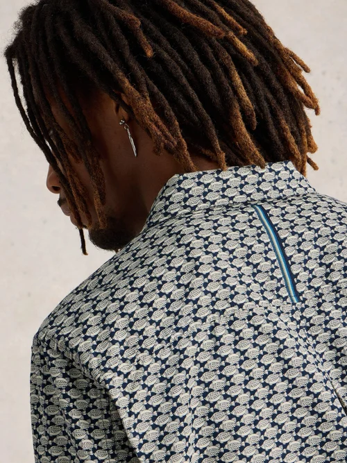Chemise imprimée poisson - Navy Multi - XXXL Image 3