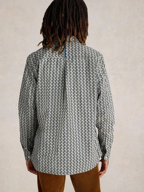 Chemise imprimée poisson - Navy Multi - XXXL Image 4