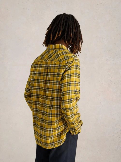 Chemise Wallace à carreaux brossés - Yellow Mlt - S Image 4