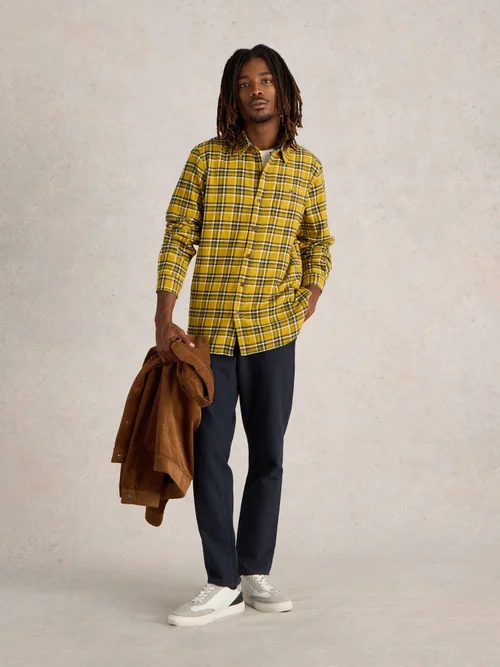 Chemise Wallace à carreaux brossés - Yellow Mlt - XXXL Image 2