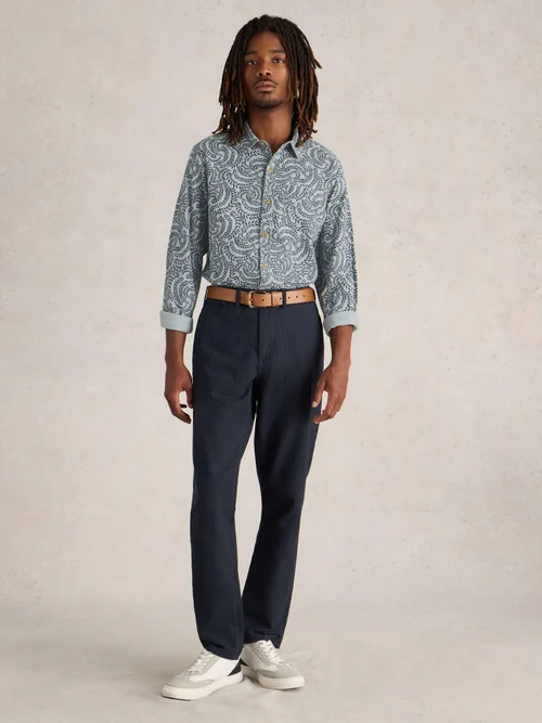 Chemise imprimée feuilles - Blue Mlt - S Image 2