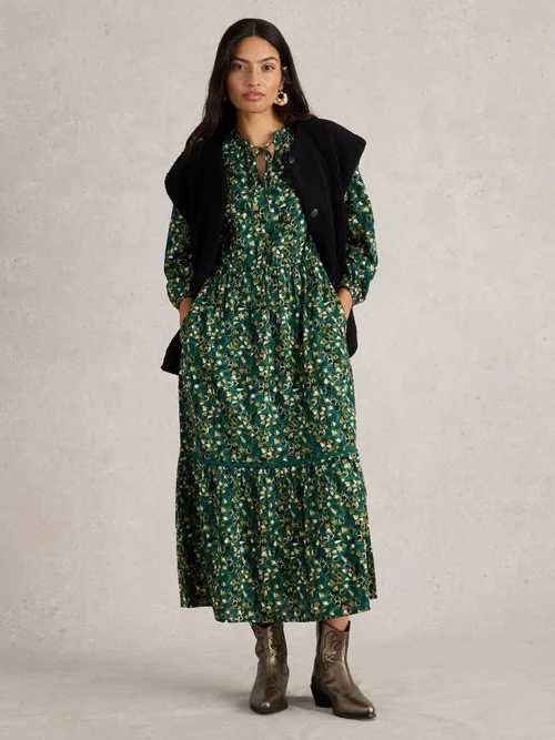 Robe longue Lotus - Green Pr - 52/R Image 2