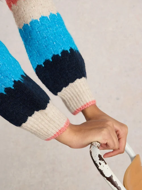 PULL À COL BLOC SHELLY - Nat Mlt - 52 Image 3