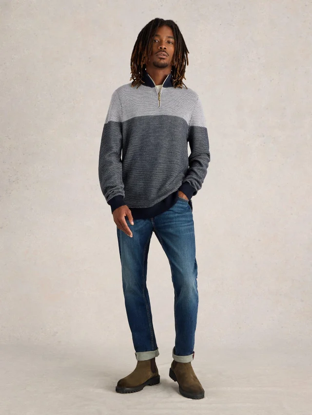 Col roulé Newport en mérinos jacquard