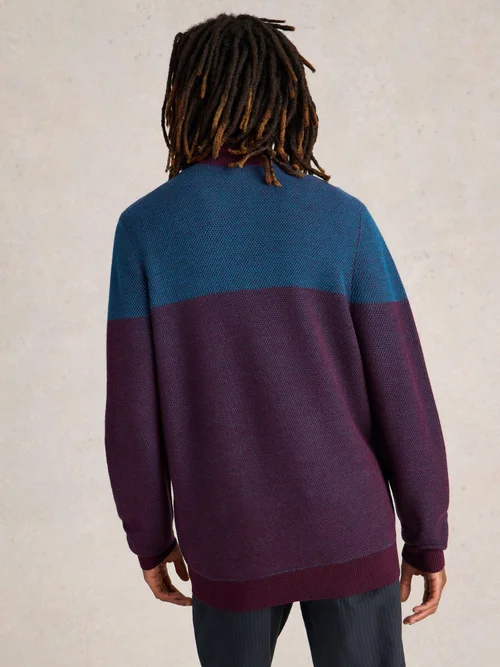 Col roulé Newport en mérinos jacquard - Plum Mlt - XXL Image 4