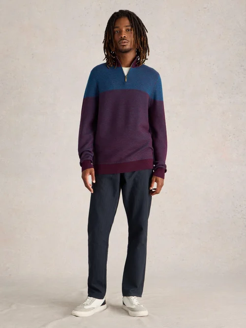 Col roulé Newport en mérinos jacquard - Plum Mlt - XXL Image 2