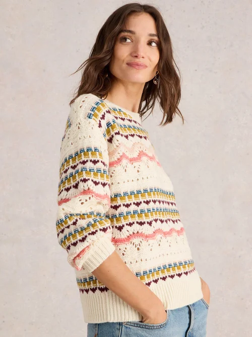 PULL PIPER POINTELLE - White Mlt - 52 Image 3