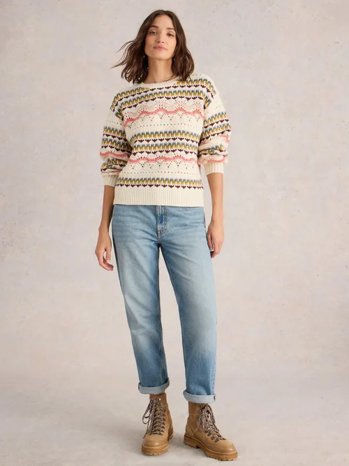 PULL PIPER POINTELLE - White Mlt - 52 Image 2