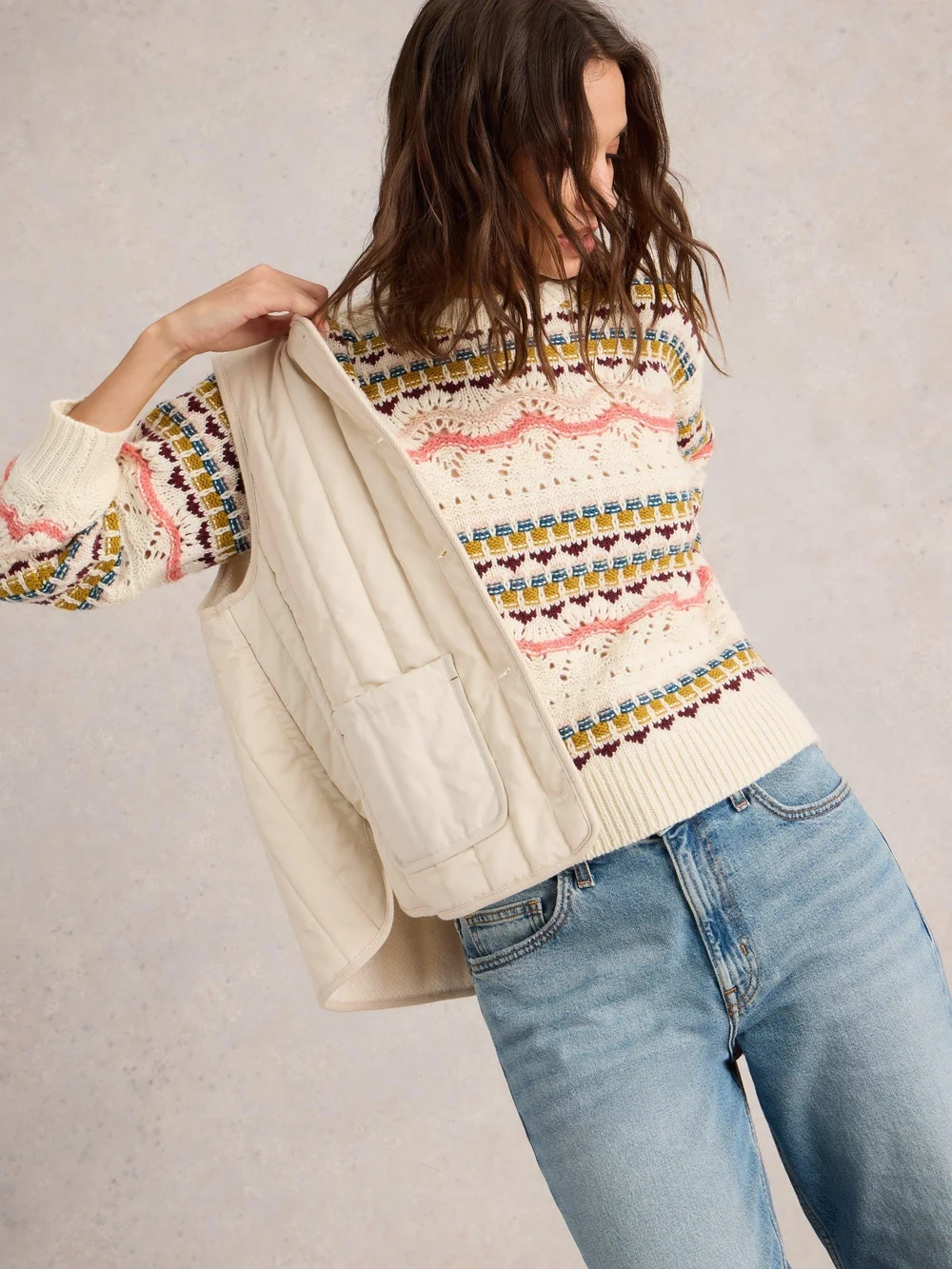 PULL PIPER POINTELLE - White Mlt - 52 Image 1