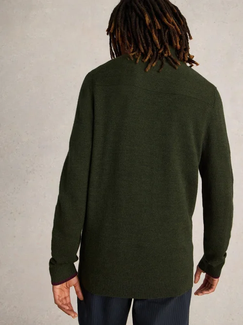 Col Roulé Newport En Laine Mérinos - Dk Green - XXXL Image 4