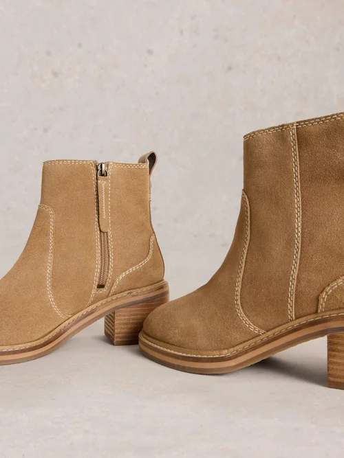 Bottes à talons carrés Cleo - Light Tan - 37 Image 4
