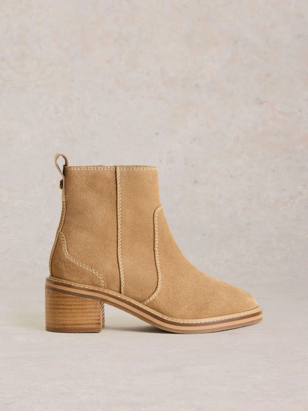 Bottes à talons carrés Cleo - Light Tan - 37 Image 1