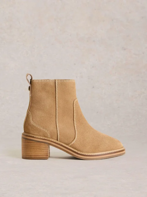 Bottes à talons carrés Cleo - Light Tan - 37 Image 1