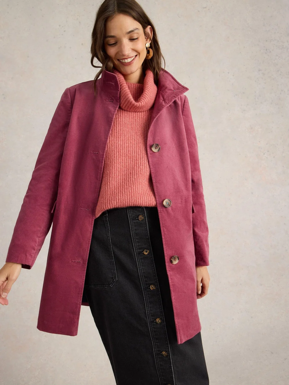 Manteau En Velours Karla - Dus Pink - 52/R Image 1