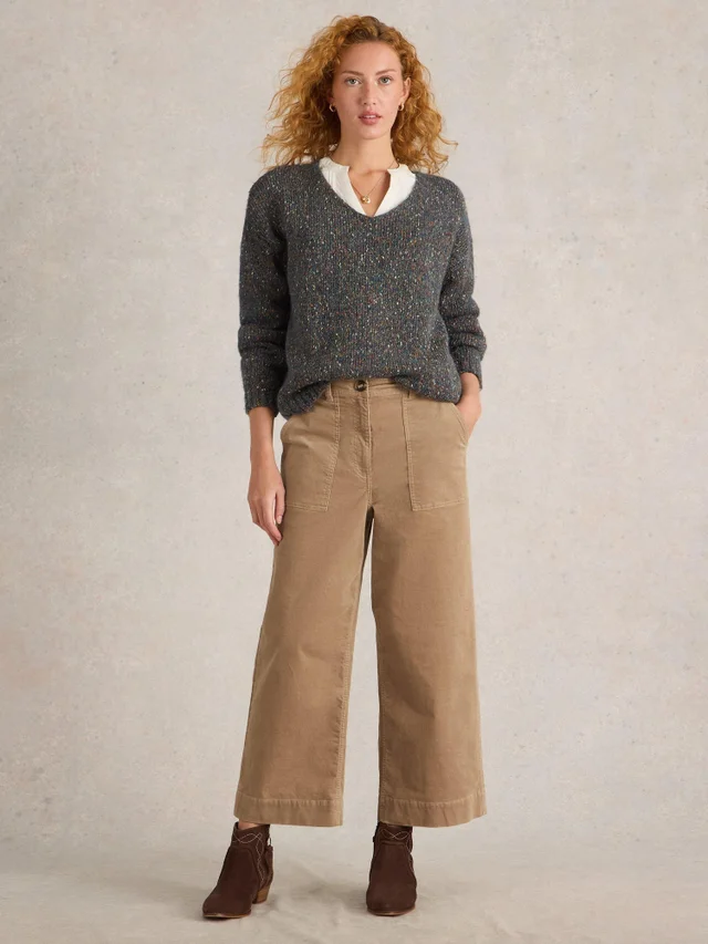 Jupe-culotte en velours côtelé Romy